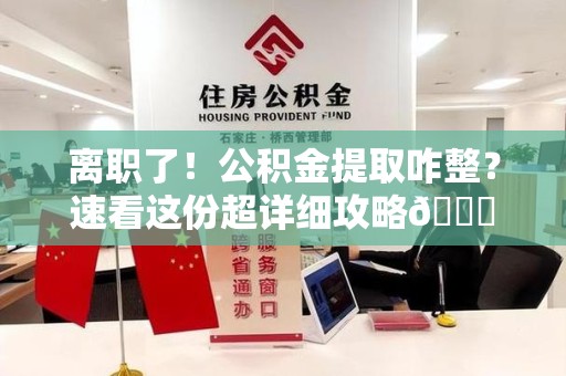 鲤城离职了！公积金提取咋整？速看这份超详细攻略😎