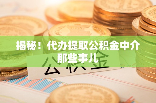 鲤城揭秘！代办提取公积金中介那些事儿
